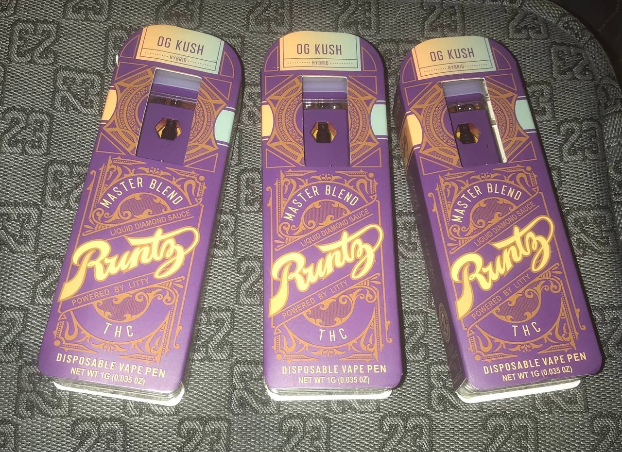 Runtz x packwoods 1g